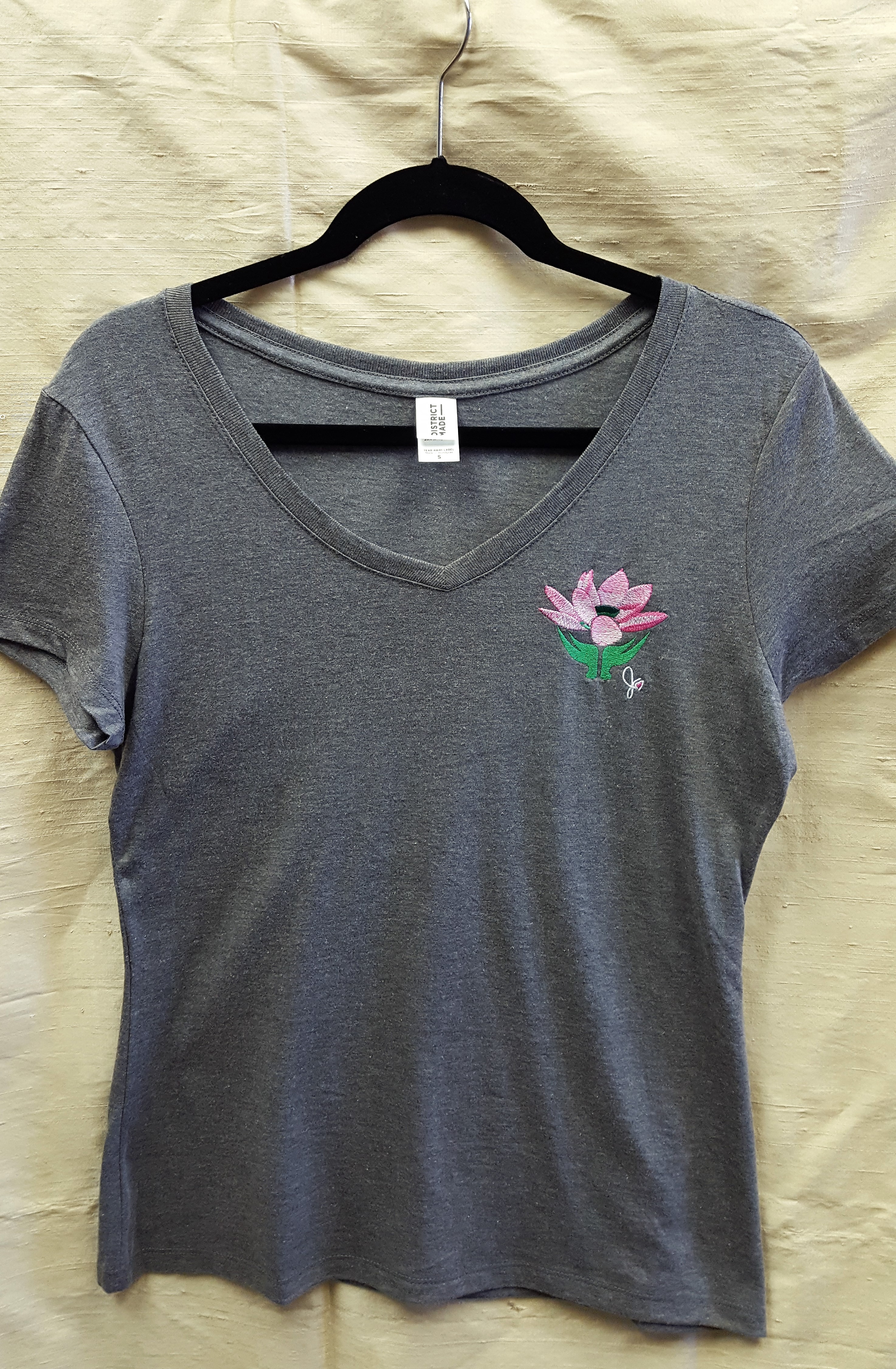 Ladies Lotus V-Neck T-Shirt